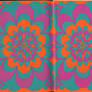 Paper texture: 60s/70s pattern, sharp colors