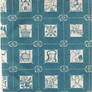 Blue patterned paper texture with image squares
