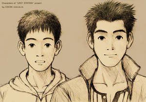 Two boys in my comic project 1