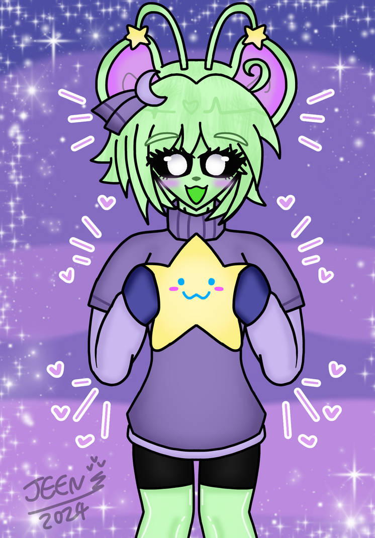 Alien Mouse being cute ( Request ) by JeenTheDrawing on DeviantArt