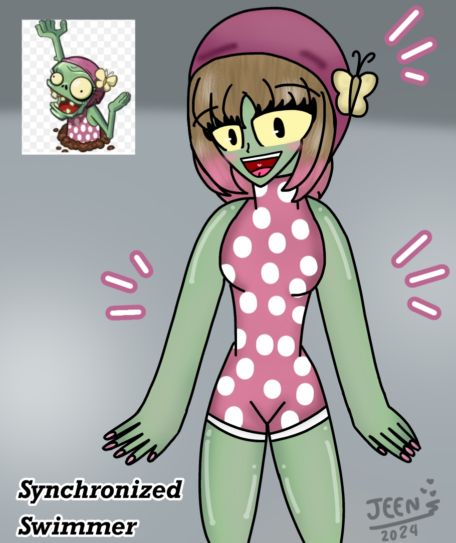 Synchronized Sinking Deviantart Synchronized Swimmer ( PvZH ) by JeenTheDrawing on DeviantArt