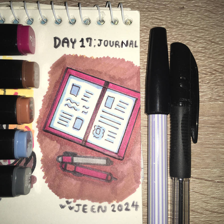 Day 17 : Journal ( Inktober 2024 ) by JeenTheDrawing on DeviantArt