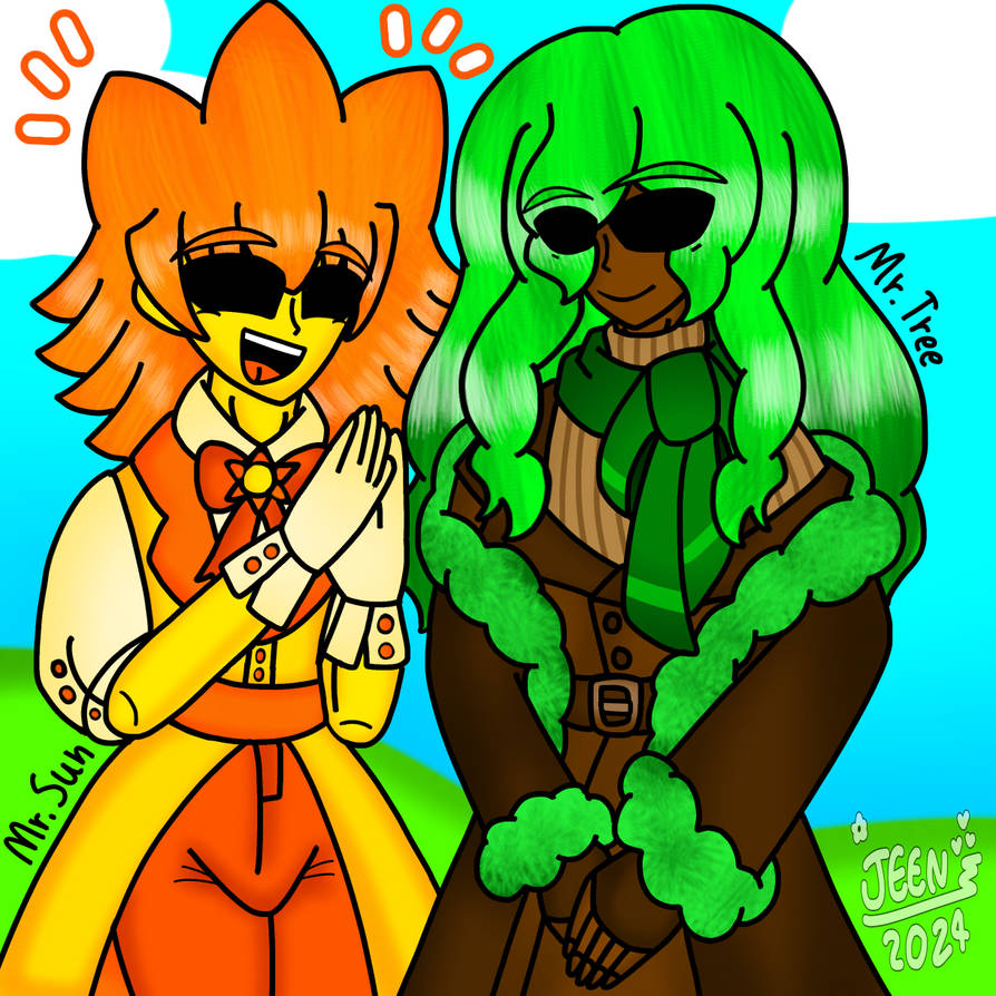 Mr.Sun and Mr.Tree Ver.My Style ( Sprunki ) by JeenTheDrawing on DeviantArt