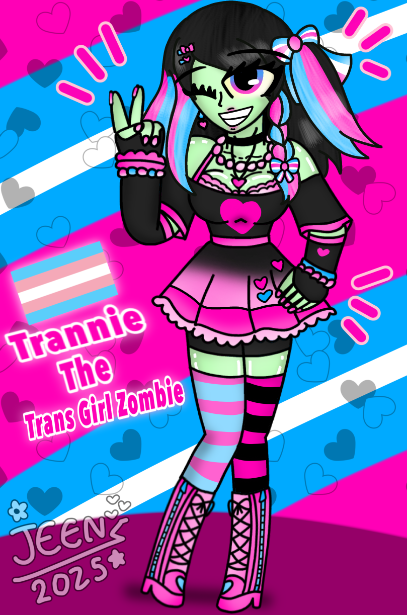Trans Woman Deviantart Trannie The Trans Girl Zombie ( My PvZ OC ) by JeenTheDrawing on DeviantArt