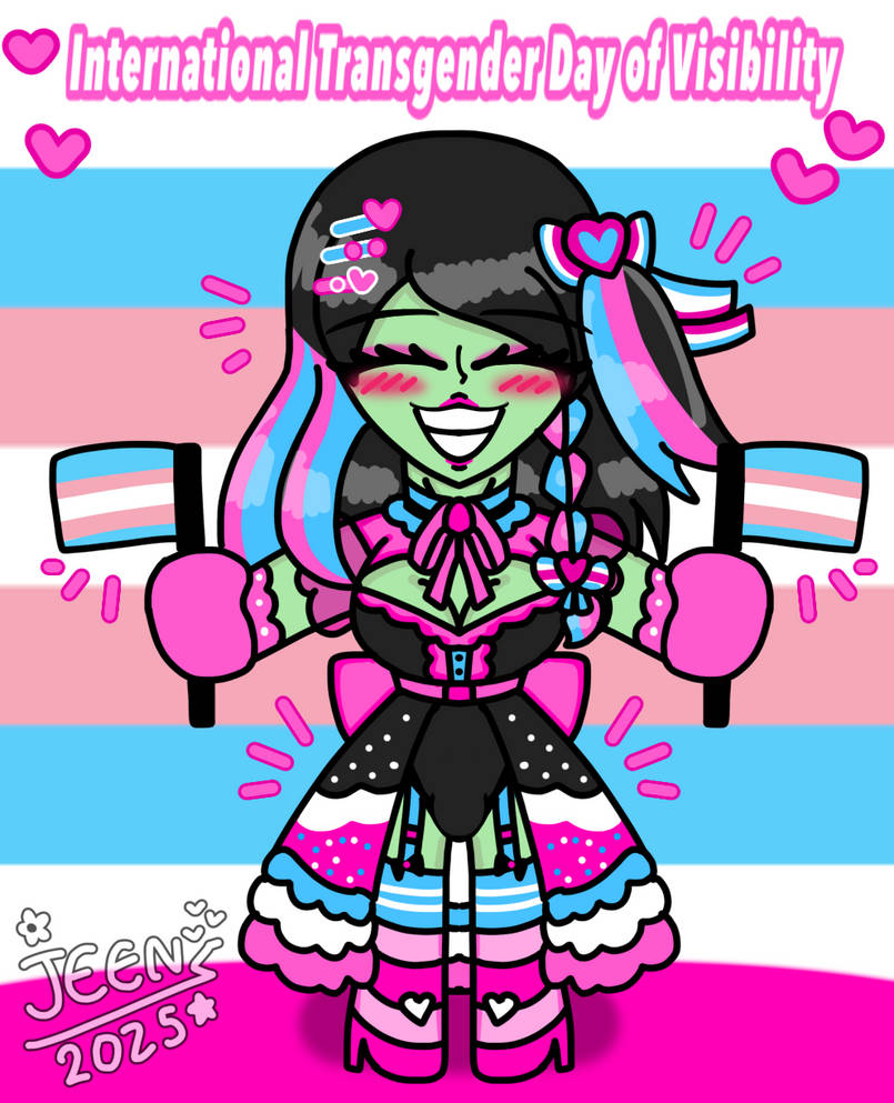 Transgender Drawing International Transgender Day of Visibility by JeenTheDrawing on DeviantArt