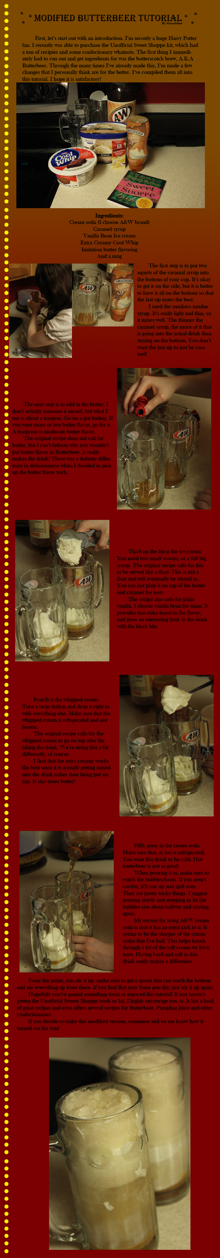 Modified Butterbeer Tutorial