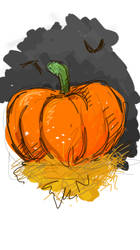 Sketchbook-deviantart challenge - sketch a pumpkin