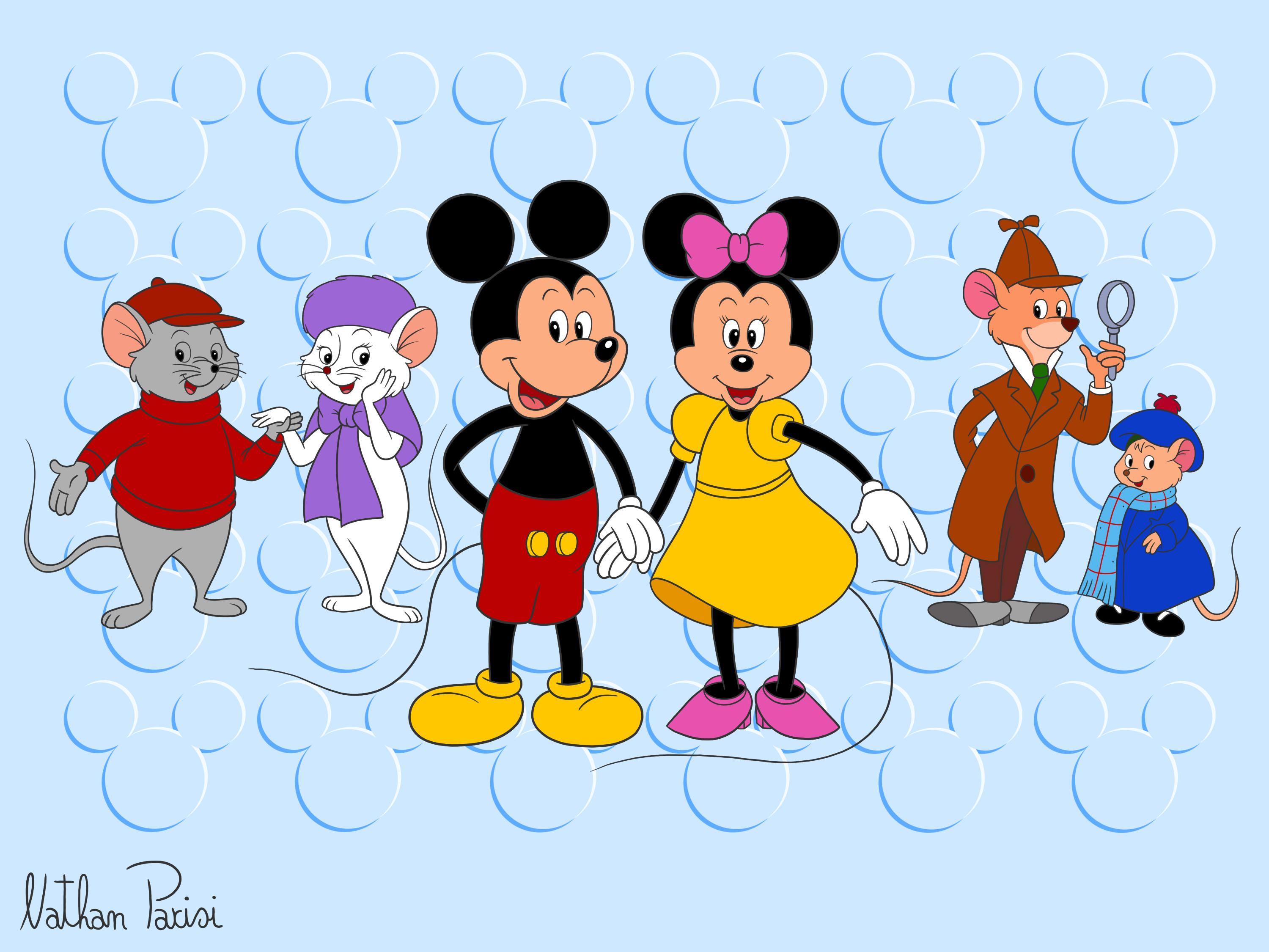 Disney Mice - 3 by NathanParisi on DeviantArt