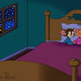 Fievel and Olivia sleeping in bed - 2
