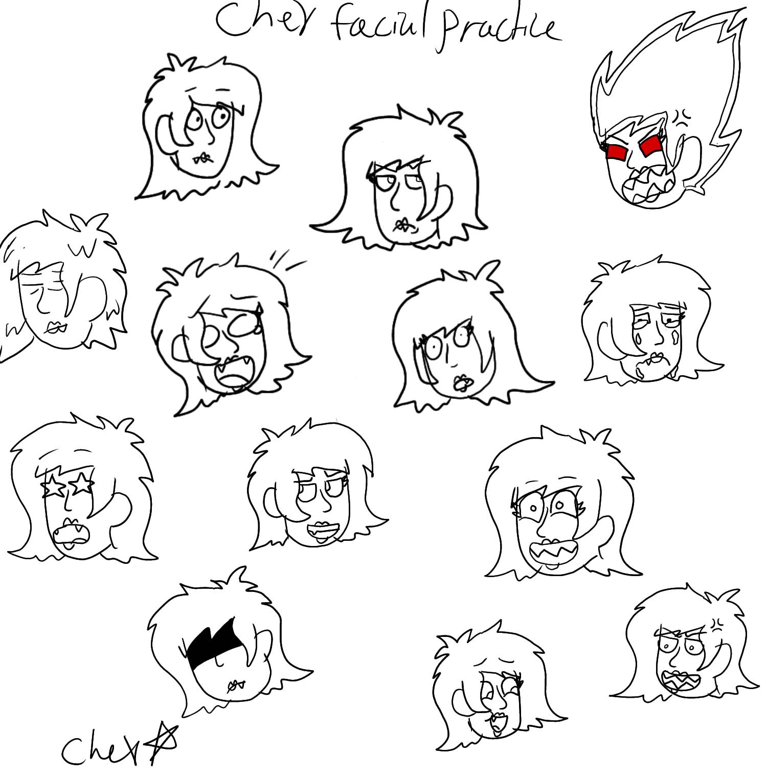 Chey facial practice by AetherChey on DeviantArt