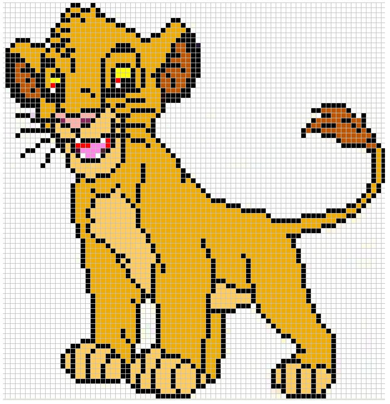 Simba pattern by Santian69 on DeviantArt