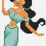 Jasmine cross stitch pattern