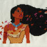 Pocahontas cross stitch