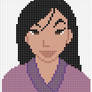 Mulan cross stitch pattern