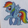 Rainbow dash cross stitch