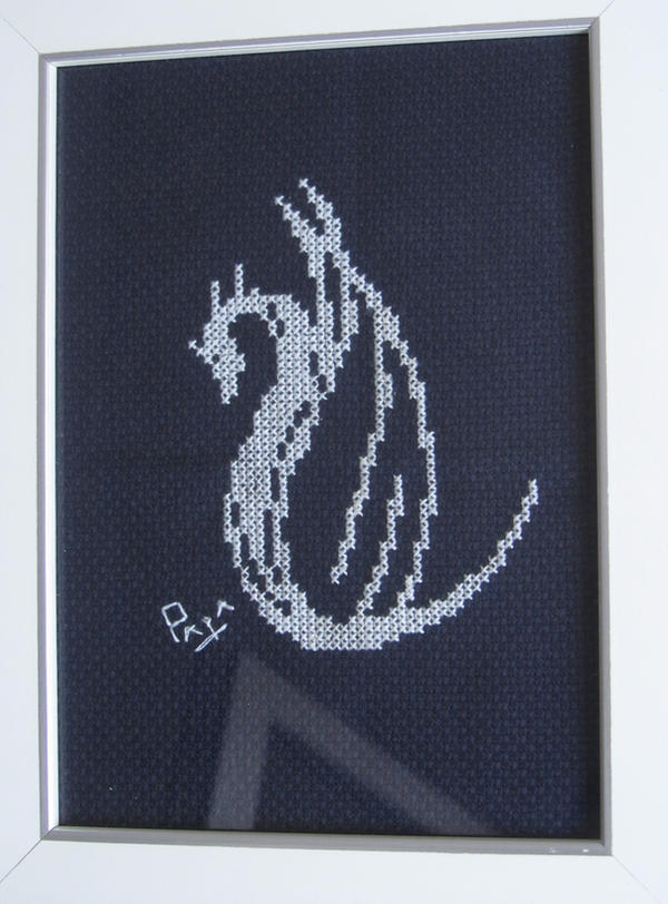 Dragonwings cross stitch