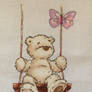 Butterfly teddy x-stitch