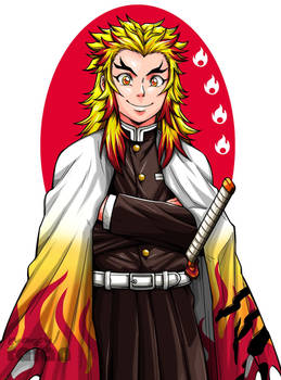 Flame Pillar - Rengoku Kyojuro