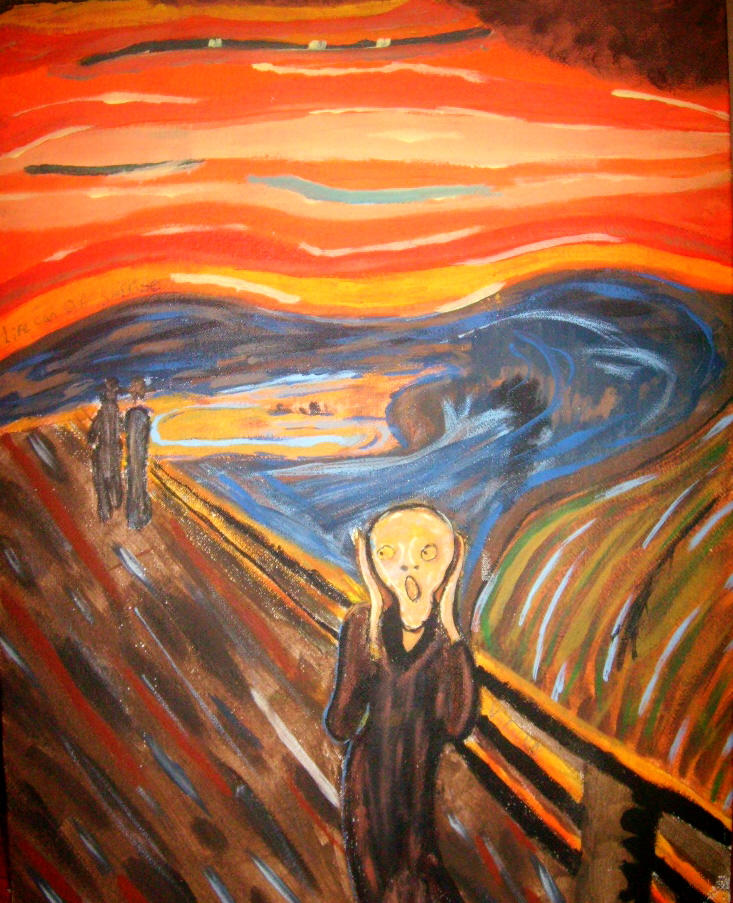 The Scream Rendition Edvard Munch Remake,The Scream by QuestionZleep on DeviantArt