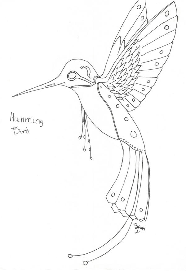 outline for a hummingbird by Azzeys-Blizzy-Days on DeviantArt