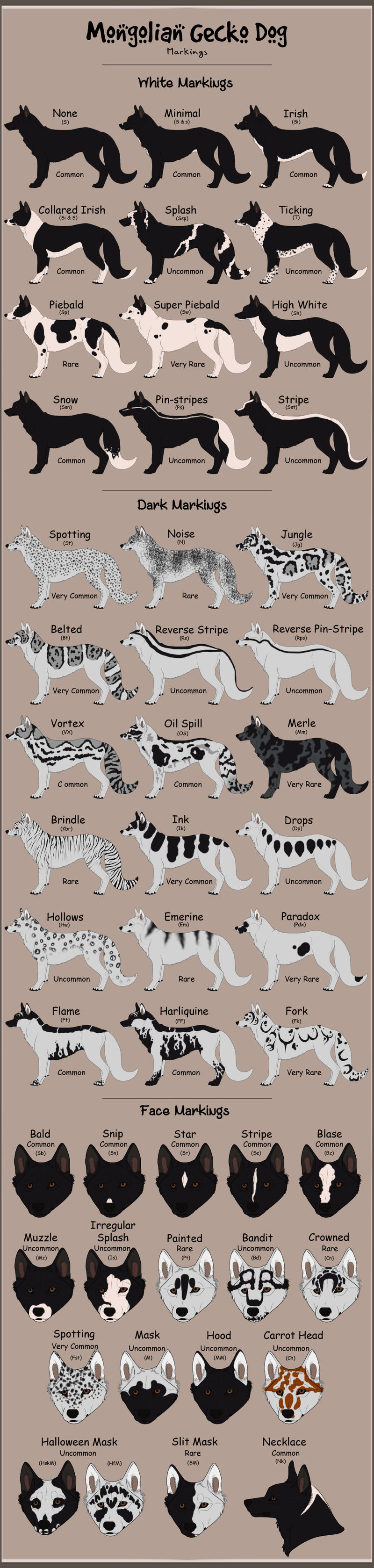 Mongolian Gecko Dog Breed Sheet Markings By Apikalia96 On DeviantArt mongolian-gecko-dog-breed-sheet-markings-by-apikalia96-on-deviantart