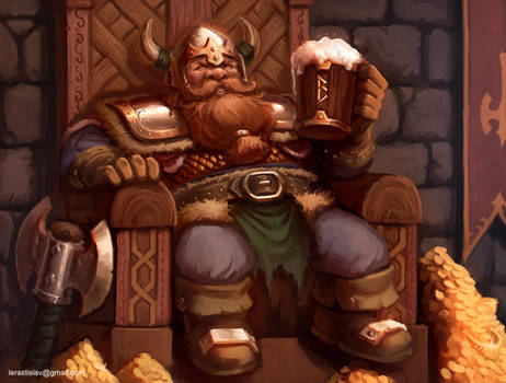 Dwarf king and some beer