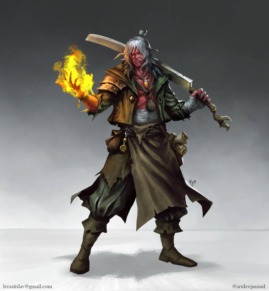 Orc Pyromancer by ArtDeepMind on DeviantArt