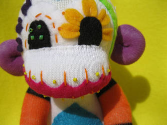 Sugar Skull Sock Monkey