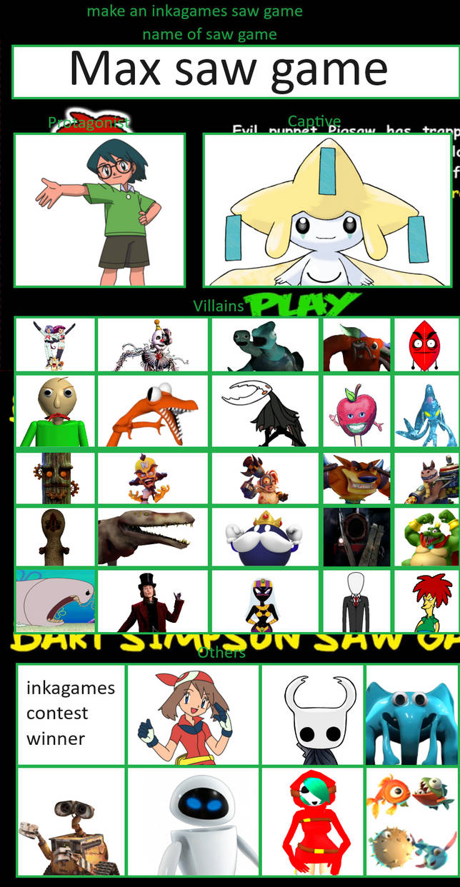 Make An Inkagames Saw Game Example by snivy0711 on DeviantArt