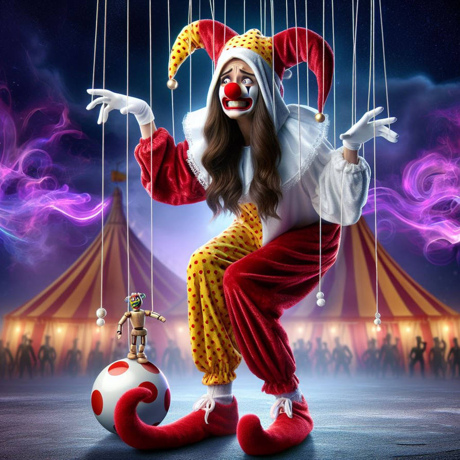 Mocking Puppet Forced to smile and be foolish puppet doll by clowncircusbufon on ...