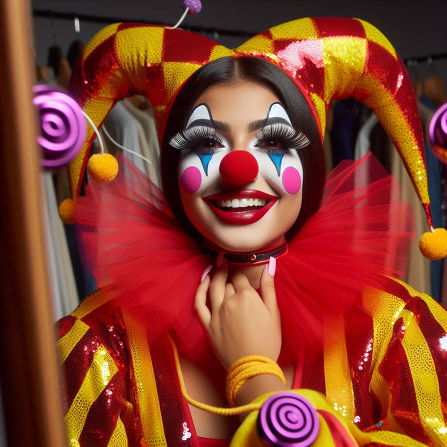ruffle clown neck collar is too tight and stuck by clowncircusbufon on ...