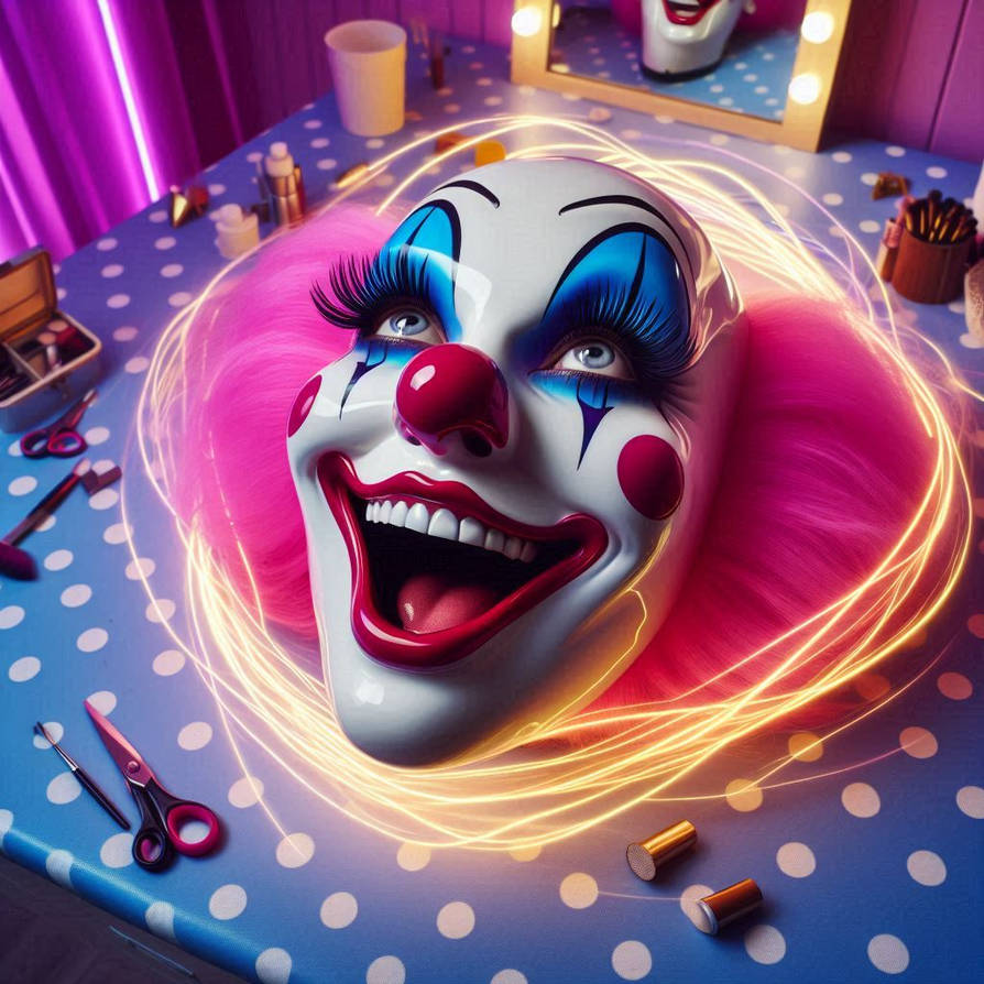 Female bozo clown mask by clowncircusbufon on DeviantArt