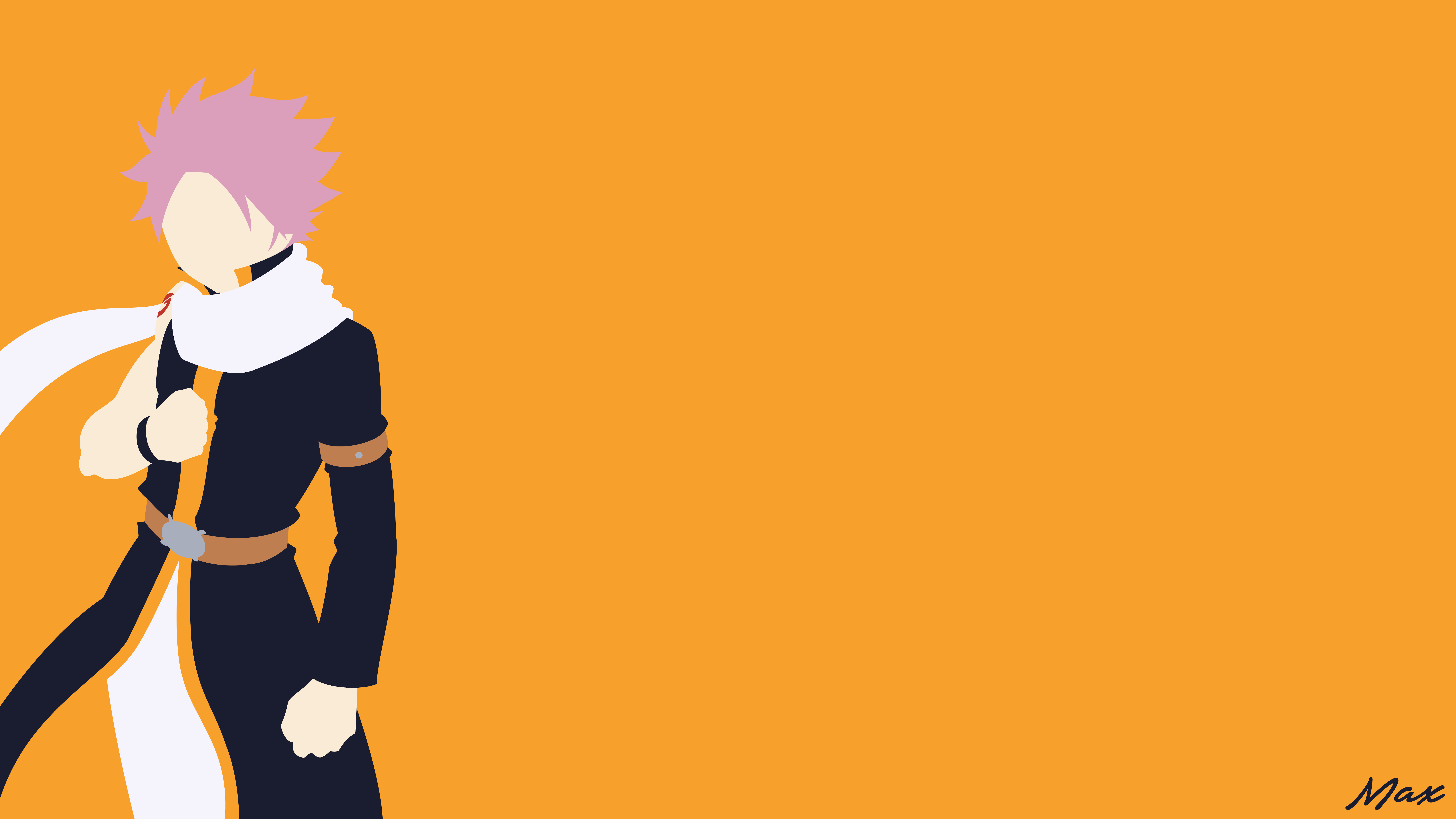 Natsu Dragneel (Fairy Tail) Minimal Wallpaper