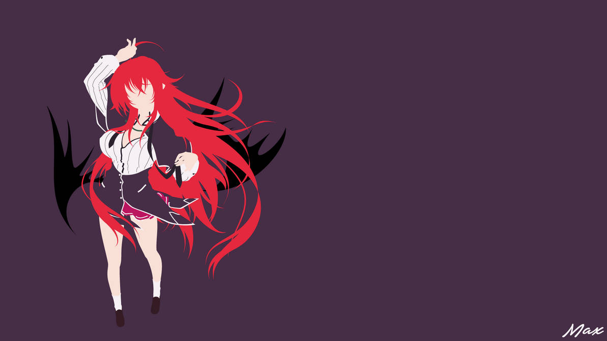 Rias Gremory (High School DxD) Minimalist by Max028 on DeviantArt