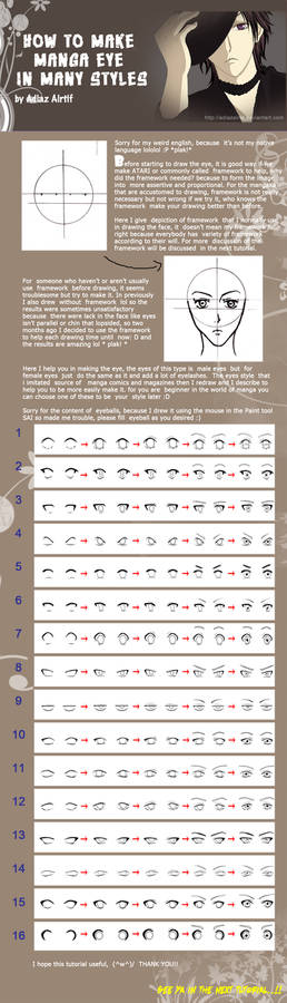 Make Manga Eye In Many Styles