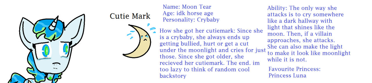 Moon Tear MLP oc