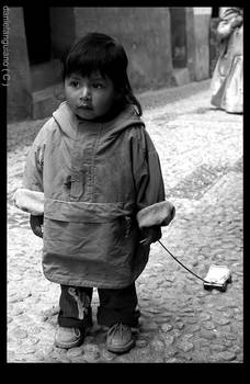 Kid with car