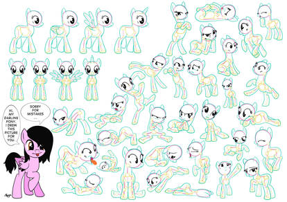 My Little Pony: Tutorial (poses) - part 1