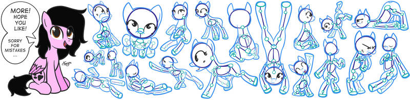 My Little Pony: Tutorial (poses) - part 3
