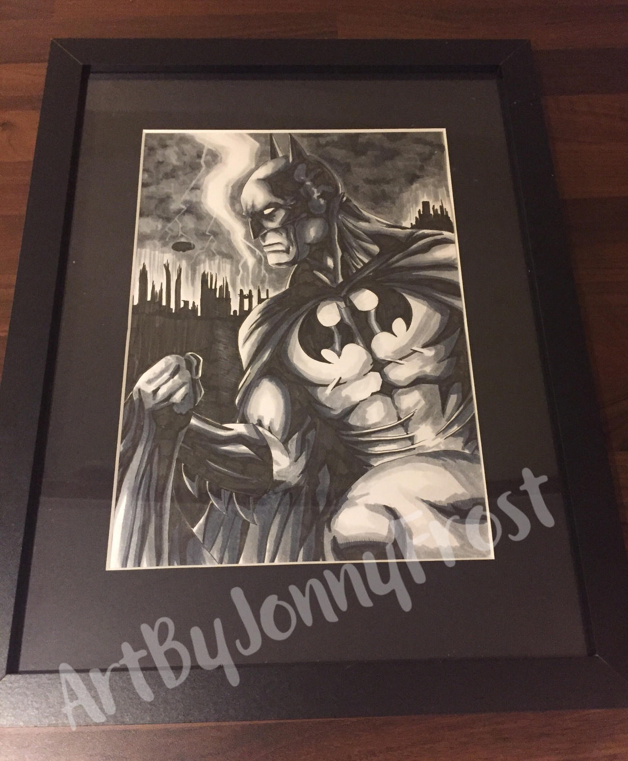 Batman Framed by ArtByJonnyFrost on DeviantArt