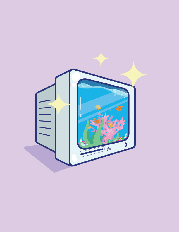 vector fish tank computer by CremeBrutale on DeviantArt