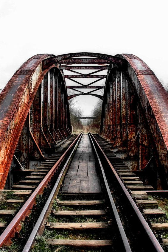 Old rusted railway bridge. by FutureWGworker on DeviantArt