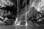 Roughting Linn Waterfall b/w by scotto