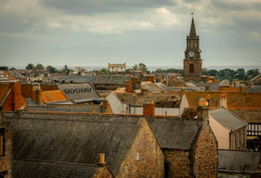 Rooftops and clock tower