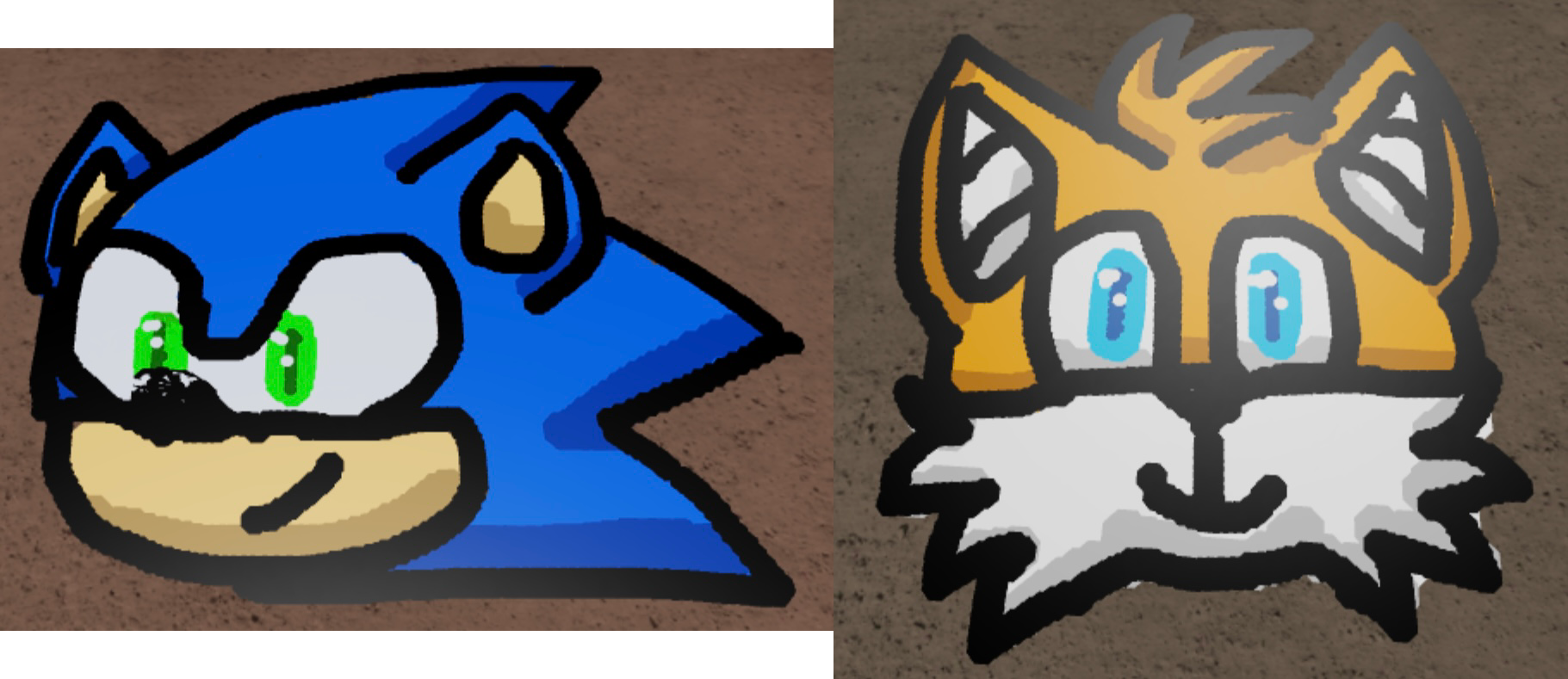 Sonic and Tails headshots by Trupokemon on DeviantArt