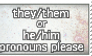 pronouns stamp - they/them he/him