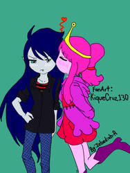 Marceline And PrincessBubblegum By Zebeiah-r