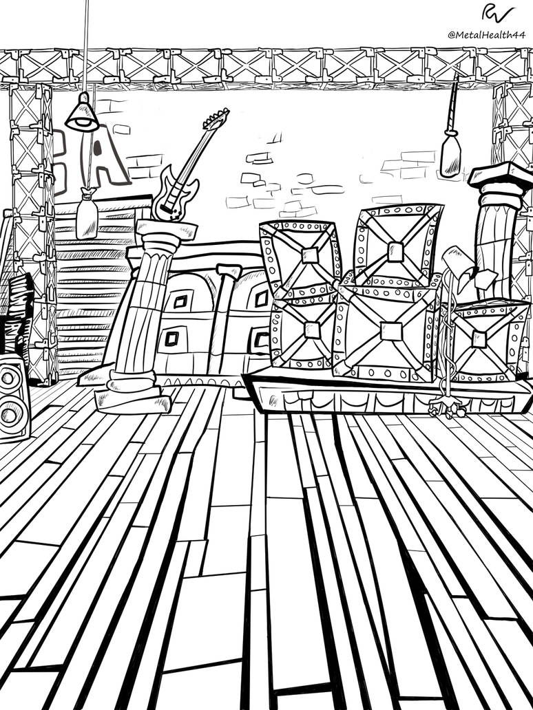 Gh3 Backstage Trace Ink Only by MetalHealth44 on DeviantArt