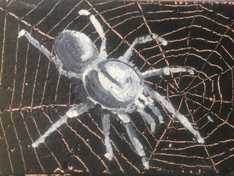 Shitty spider painting