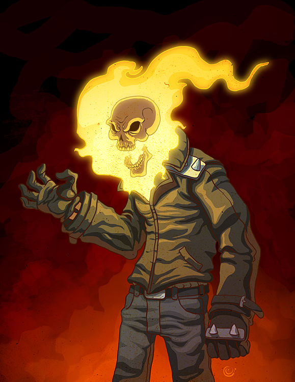 Ghost Rider color by redeve on DeviantArt